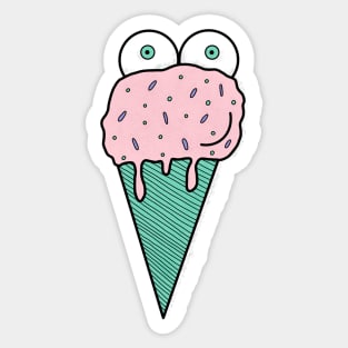 Bob the Ice Cream Cone Sticker